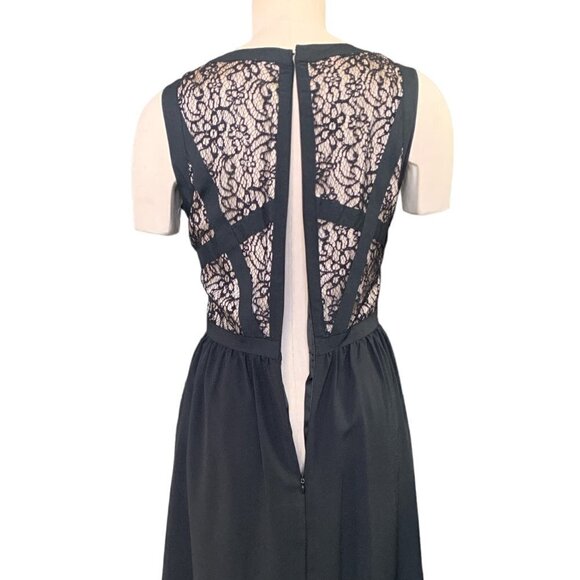 NWT Gianni Bini Averia Dress Lace Lined Bodice Sz 6 Black #132E - Picture 6 of 9